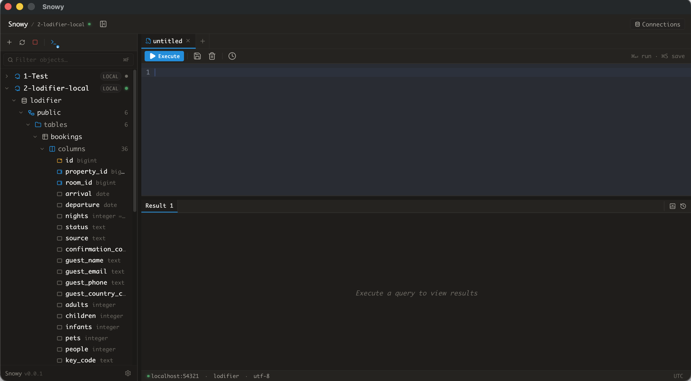 Schema explorer